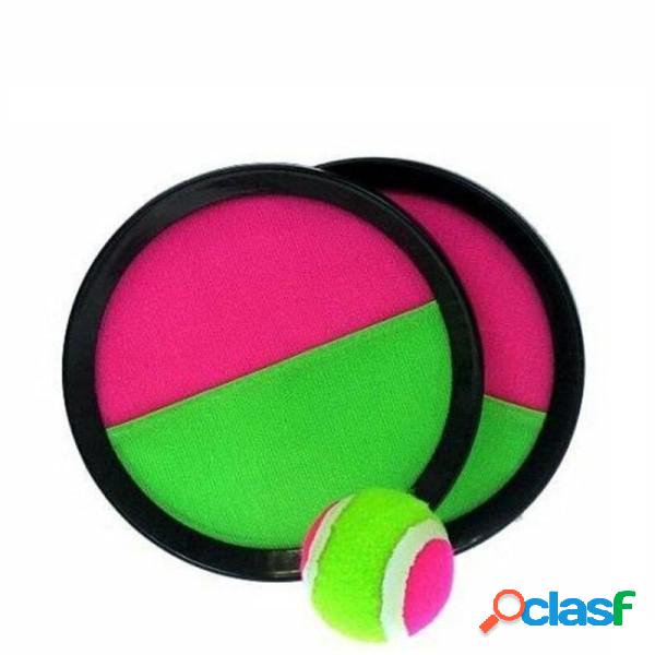 Trade Shop - Set 2 Racchette Catch Ball Con Pallina Gioco