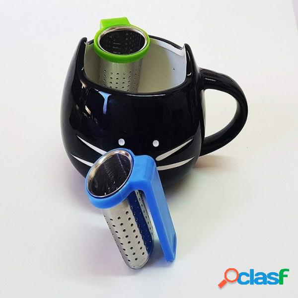 Trade Shop - Set 2pz Filtro Acciaio Per Tisane Infusore Con