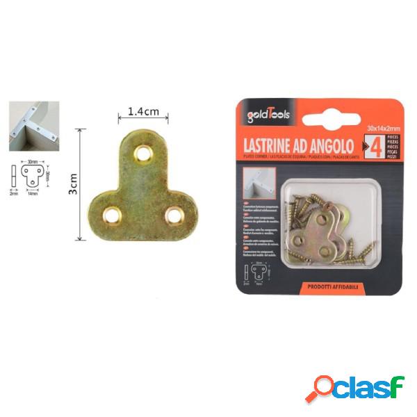 Trade Shop - Set 4 Pz Lastrina Lastrine Ad Angolo Forma T