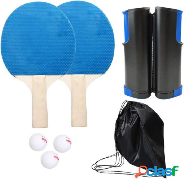 Trade Shop - Set Racchette Ping Pong Con Staffa A Rete