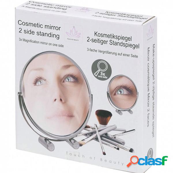 Trade Shop - Specchio Cosmetico 16cm Zoom 3x Fronte/retro
