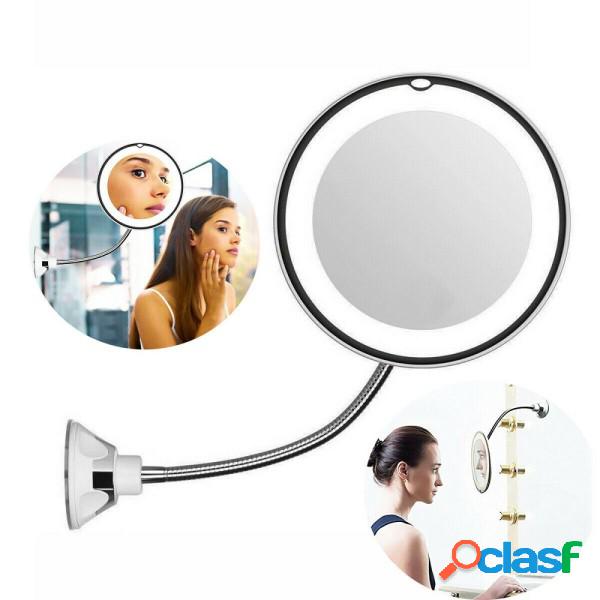 Trade Shop - Specchio Ultra Flessibile Rotondo Trucco Luce