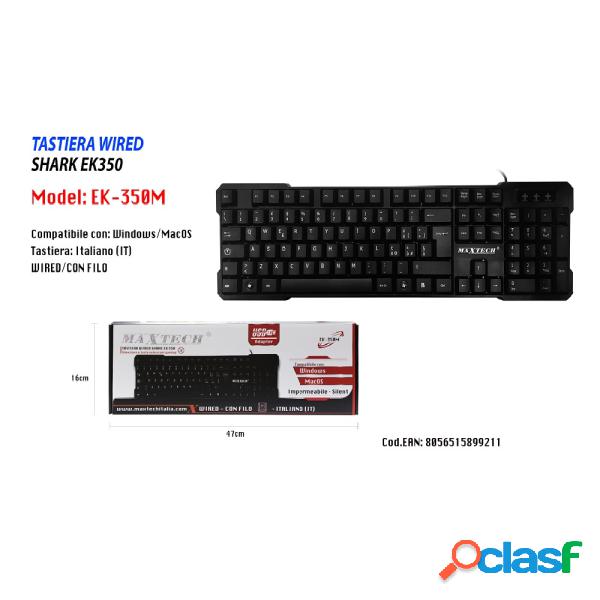Trade Shop - Tastiera Per Pc Computer Usb Con Cavo