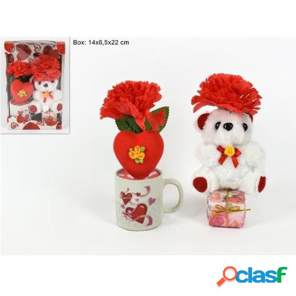 Trade Shop - Tazzina Con Peluche Orsetto Idea Regalo San