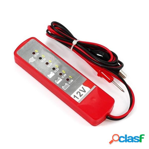 Trade Shop - Tester Digitale 12v 6 Led Verifica Controllo