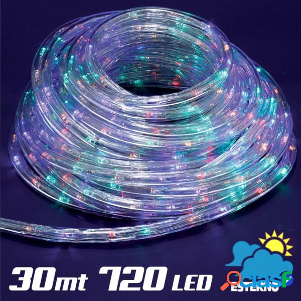 Trade Shop - Tubo Luminoso 30 Metri Led Multicolor 720 Luci