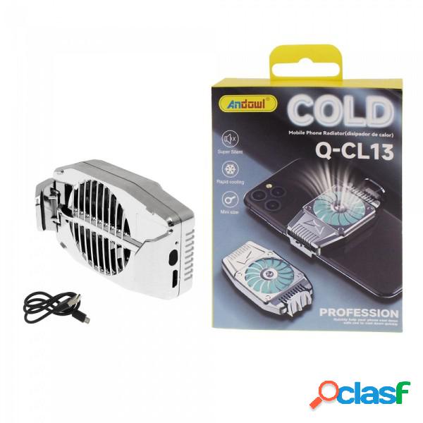 Trade Shop - Ventola Di Raffreddamento Qcl13 Usb Led Blu 5v