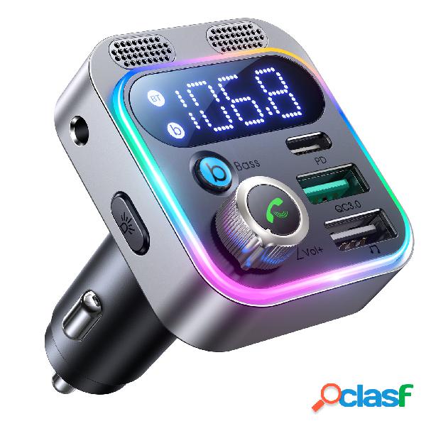 Trasmettitore bluetooth 5.0 per auto da 48 W con doppio