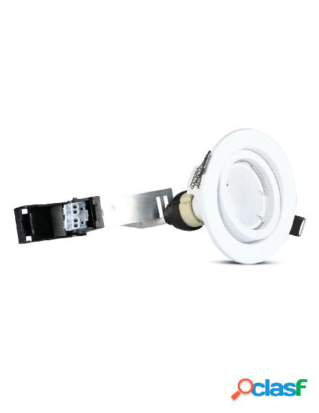 V-tac - 3 pz faretti led da incasso rotondo orientabile 5w