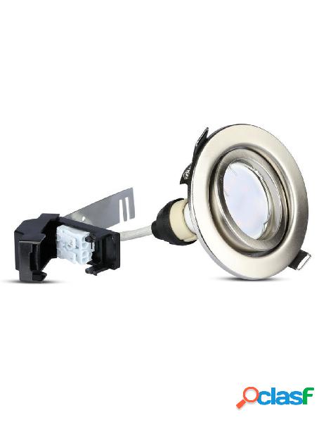 V-tac - 3 pz faretti led da incasso rotondo orientabile 5w