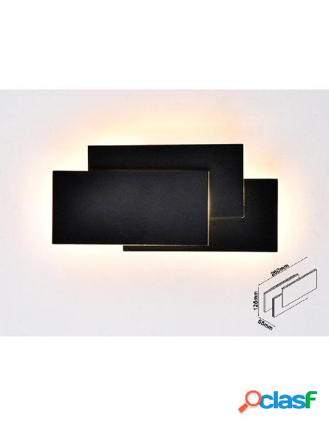 V-tac - applique lampada led da muro 12w 3000k carcassa nera
