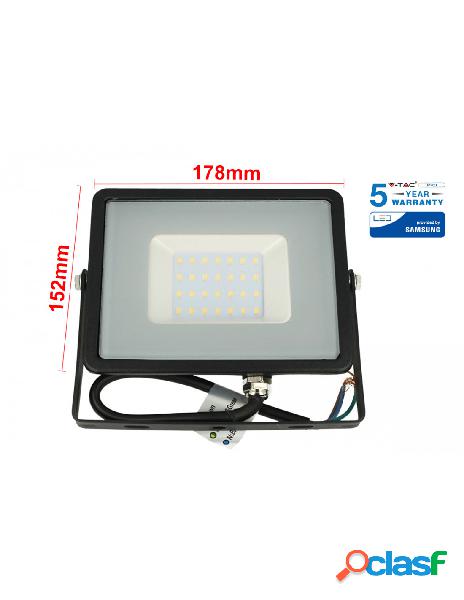 V-tac - faro led flood light 30w ip65 bianco naturale super