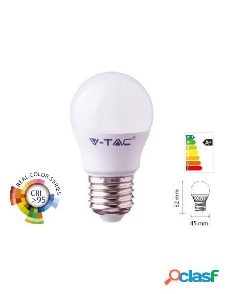 V-tac - lampada a led e27 cri 95 g45 5,5w 470lm neutro 4000k