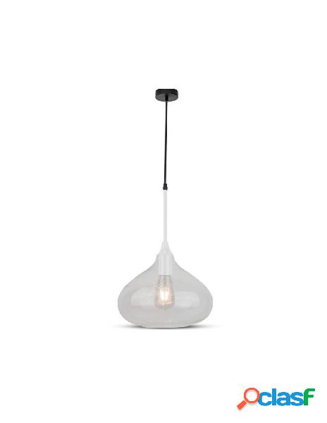 V-tac - lampadario a sospensione decanter in vetro lucido