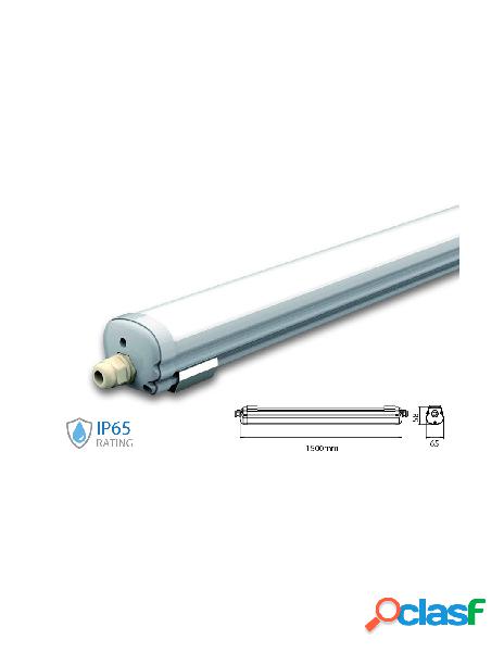 V-tac - plafoniera led 150cm 48w 220v bianco neutro ip65 tri