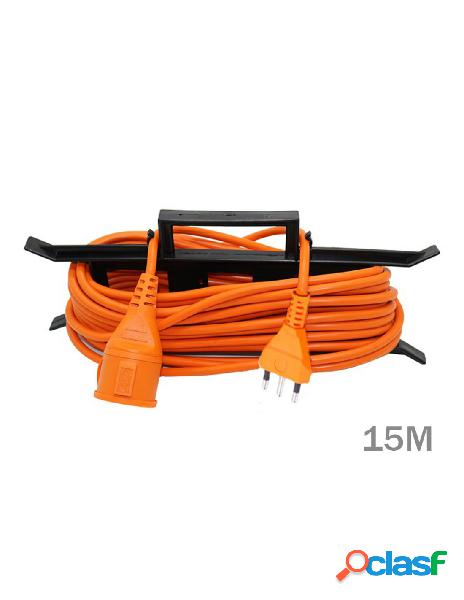 V-tac - prolunga lineare elettrica 15 metri con spina 16a