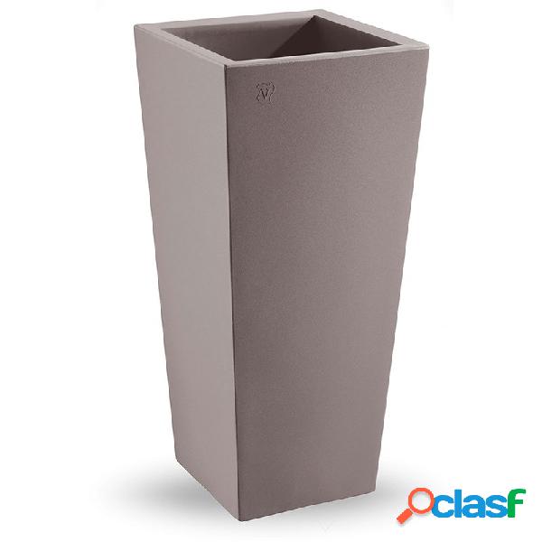 Vaso Genesis Quadrato Piccolo Taupe - Vasi da esterni