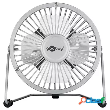 Ventola da tavolo elettrica USB Goobay - 5V - grigio chiaro
