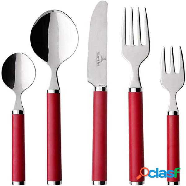 Villeroy & Boch Play Servizio Posate 30 Pz Rosse In Acciaio
