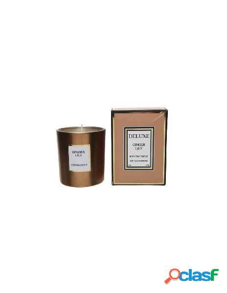 Wax scented candle in glass, colour: bronze, size: