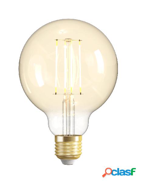 Woox - lampadina intelligente globo e27 ambra calda 4,9w led