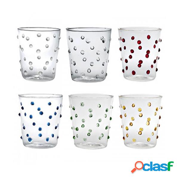 Zafferano Party Bicchiere Tumbler 45 Cl Set 6 Pz In Vetro