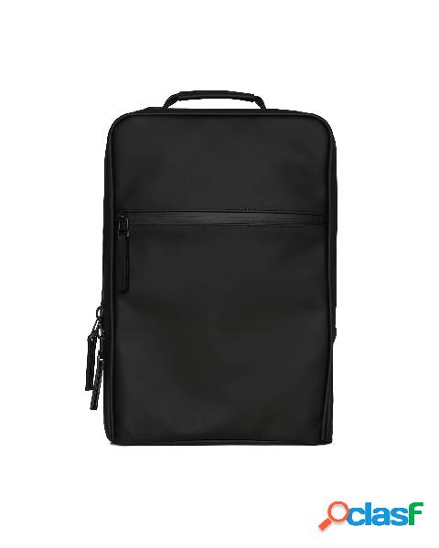 Zaino Book Backpack nero in tessuto tecnico impermeabile