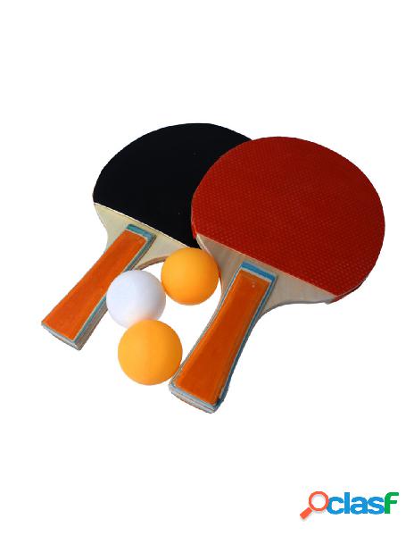 Zorei - 2 racchette ping pong con 3 palline