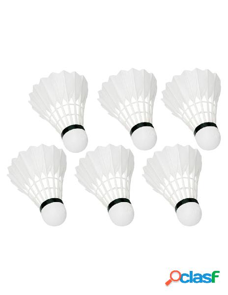 Zorei - 6 pezzi volano badminton piuma oca
