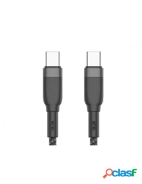 Zorei - cavo usb c usb c nylon intrecciato 3,5a ricarica