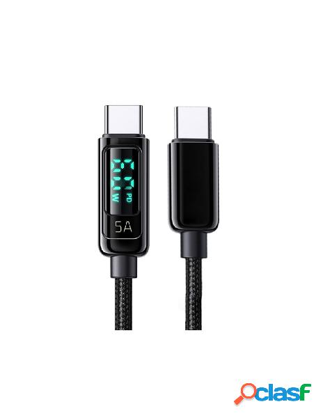 Zorei - cavo usb c usb c pd qc3.0 60w 20v 3a 1m con display