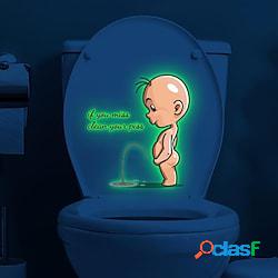 adesivi murali divertenti bambini luminosi che urinano