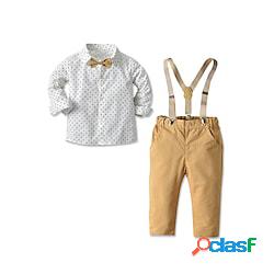 bambini ragazzi camicia e pantaloni pantaloni set formale 4