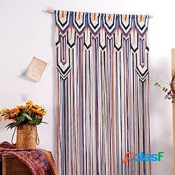 boho macramè tende porta scorrevole tenda tessuto boho