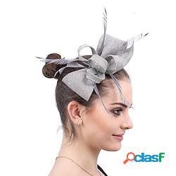 fascinators Tessuto Kentucky Derby Corsa di cavalli Elegante