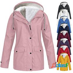 giacca antipioggia da donna impermeabile giacca da trekking