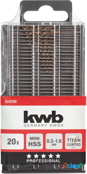 kwb 424290 Kit punte a spirale da metallo 20 parti 1 pz.