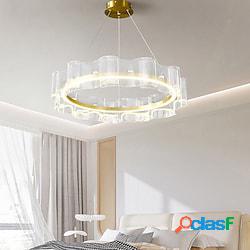 lampada a sospensione a led 60/80cm 1-luce anello cerchio