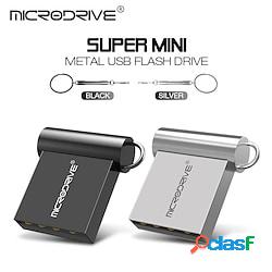 microdrive marca super mini metallo usb 2.0 flash drive 64gb