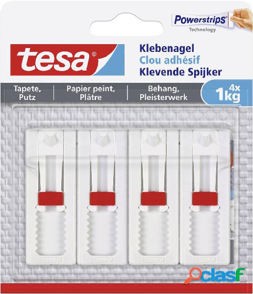 tesa 77774 Gel di velcro regolabile Bianco Contenuto: 4 pz.