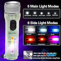torcia laser 3led luminosa piccola torcia portachiavi luce