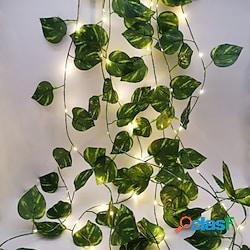 verde foglia di vite ivy luci della stringa decorazione di