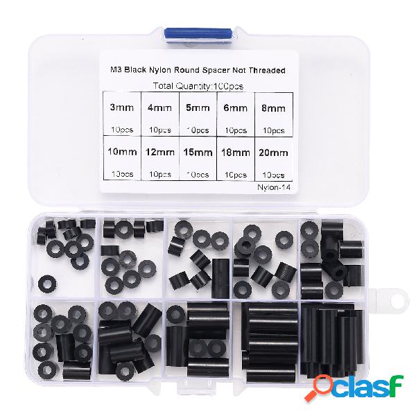 100 pezzi M3 Nylon rotondo ABS distanziatore metrico
