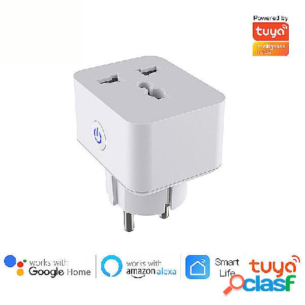 16A Tuya WiFi Smart presa di corrente Spina UE remoto
