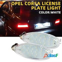 2 pcs auto led bianco numero di targa luci per opel luce