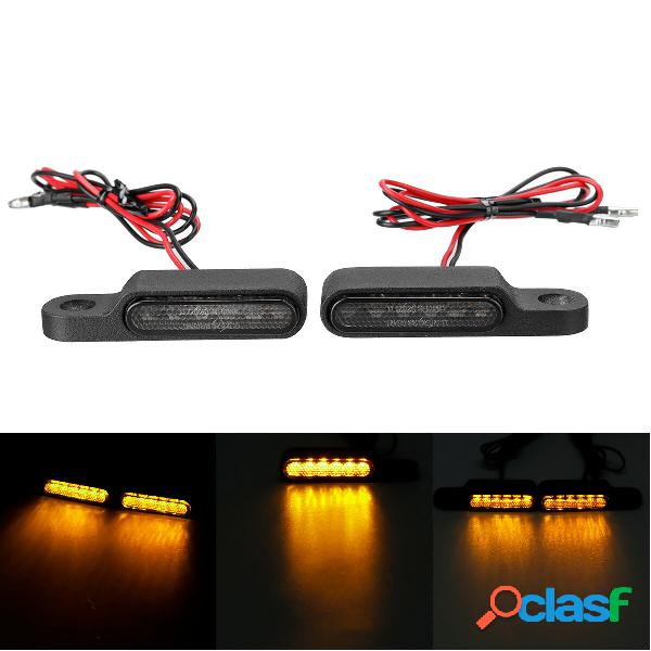 2pcs 12V 6 LED Moto LED Indicatori di direzione Indicatori
