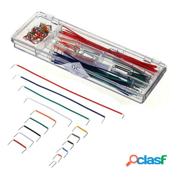 3 x 140 pezzi a forma di U senza saldatura Breadboard Jumper