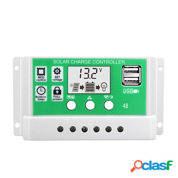 30A 12V/24V solare Regolatore di carica Litio Batteria LCD