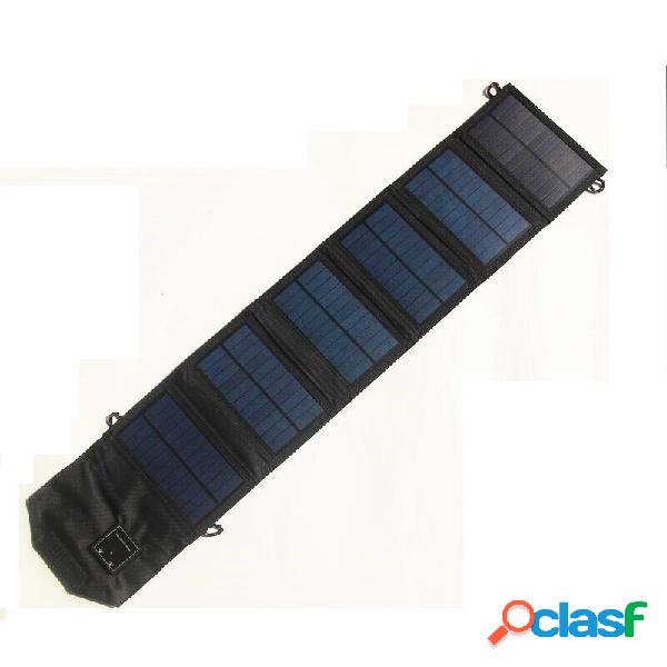 5V 15W USB solare Caricabatterie con 5 pieghevoli solare