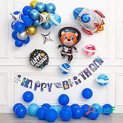 61pcs set di palloncini di compleanno a tema spaziale set di